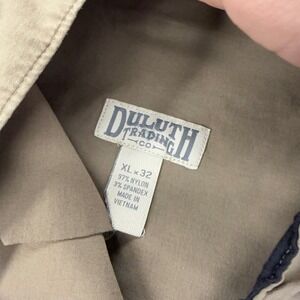 Duluth Trading Co Flex Comfort Khaki Cargo Pants Mens XL 32x31‎ Nylon Spandex